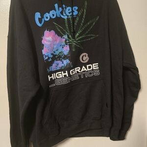Holiday Price. Will Not Be Restocked Cookies Black Hoodie with Graphic Print
